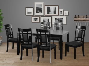Viola Grey 7-Piece Dinette Set - 3060GY70
