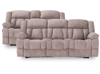 West Latte Reclining Sofa/Loveseat Set - 0090WS20