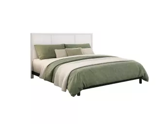 White Queen Panel Headboard  - 0740WHQ3