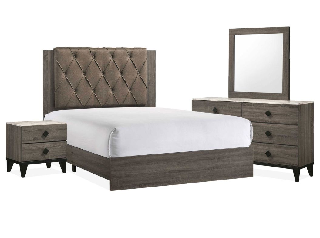 Penrith Peppercorn 6 Piece Queen Bedroom Set - 0330PP6Q